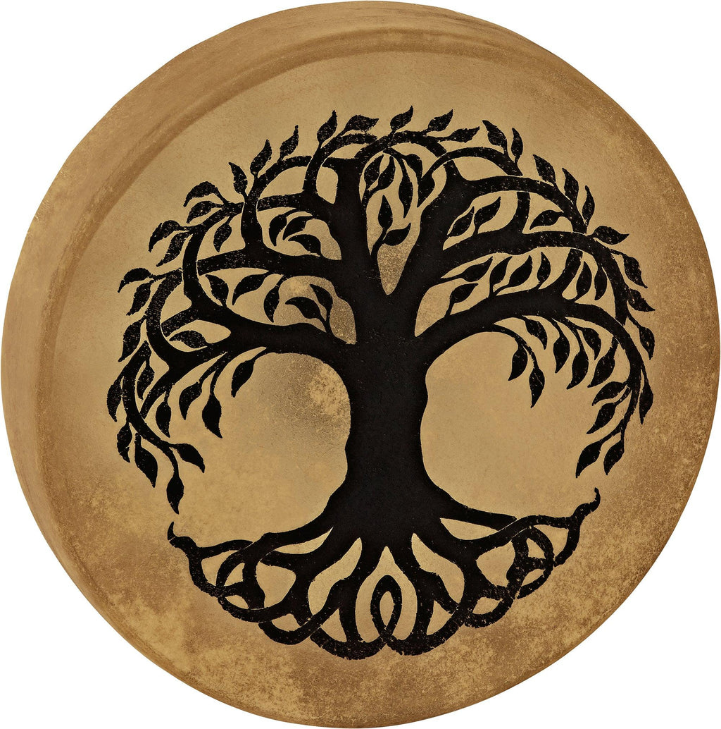 15" Native American-Style Hoop Drum, Tree of Life Utah Energy Healing Center