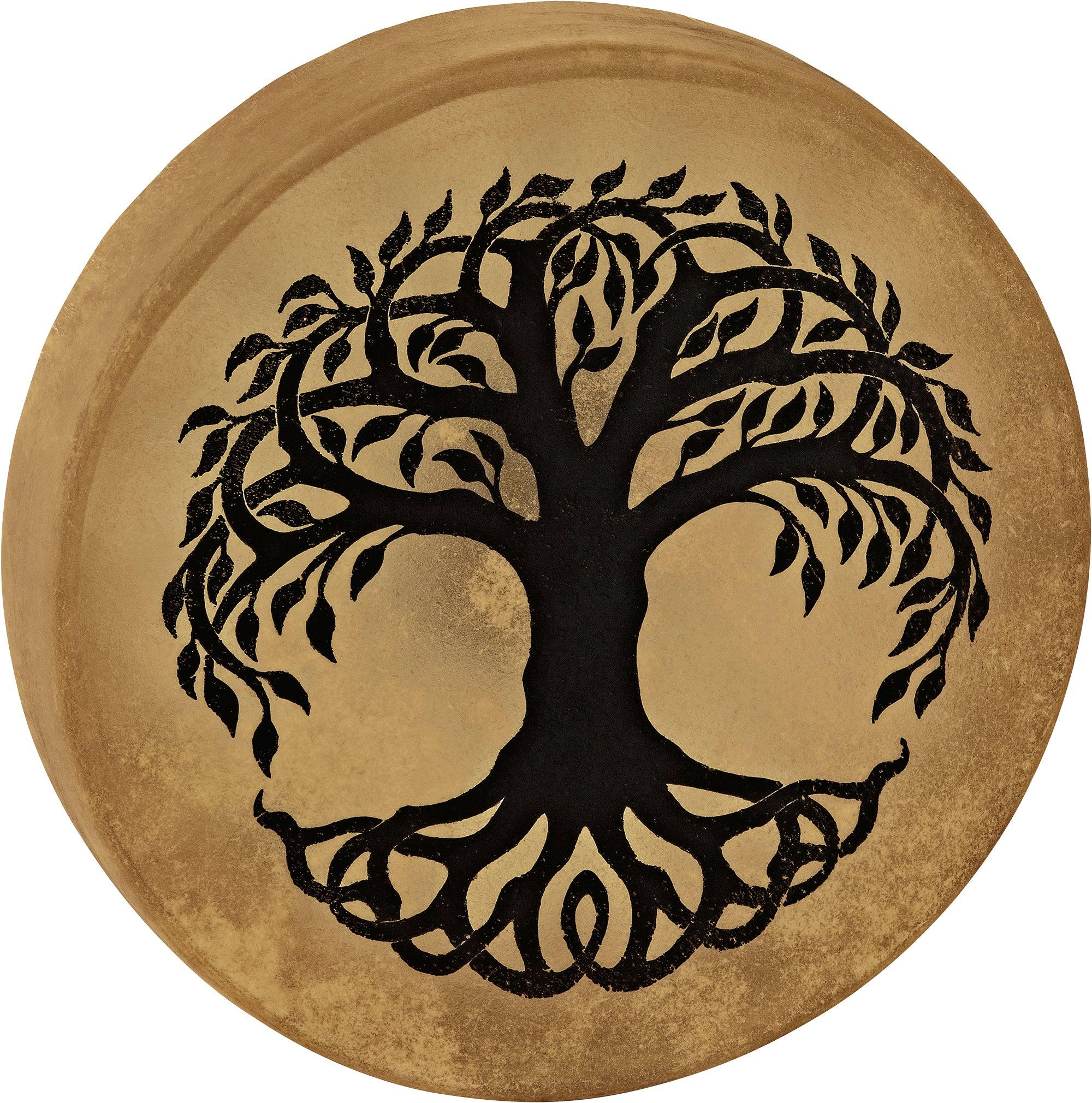 15" Native American-Style Hoop Drum, Tree of Life Utah Energy Healing Center