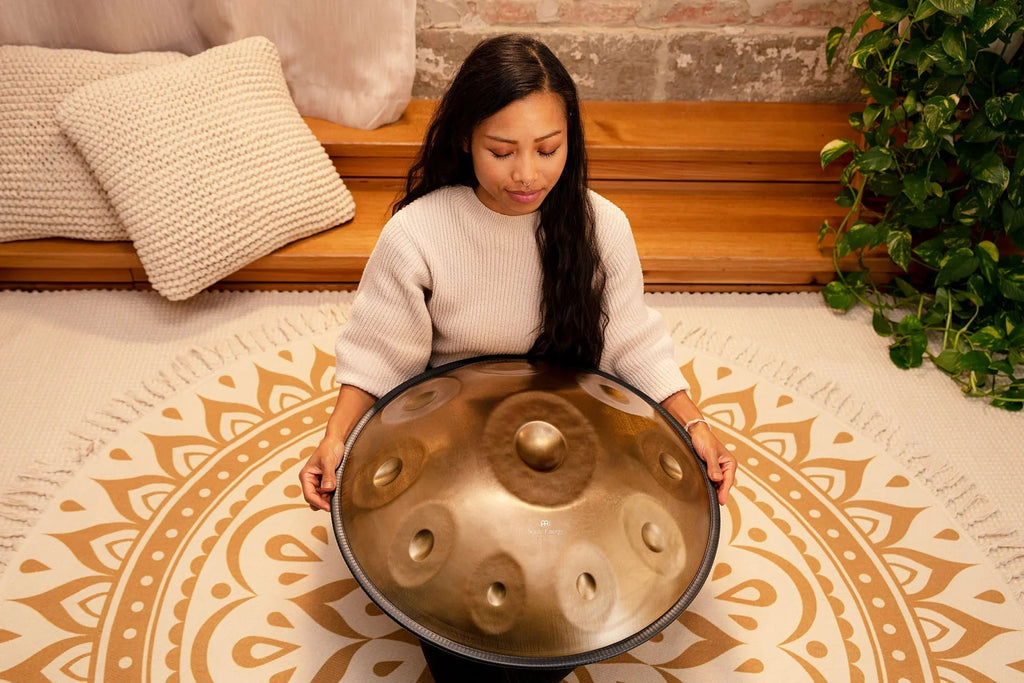 Sensory Handpan, D Kurd, 10 Notes, Vintage Gold Utah Energy Healing Center