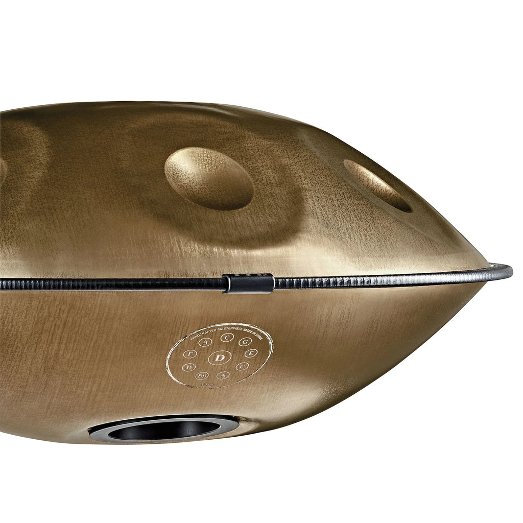 Sensory Handpan, D Kurd, 10 Notes, Vintage Gold Utah Energy Healing Center