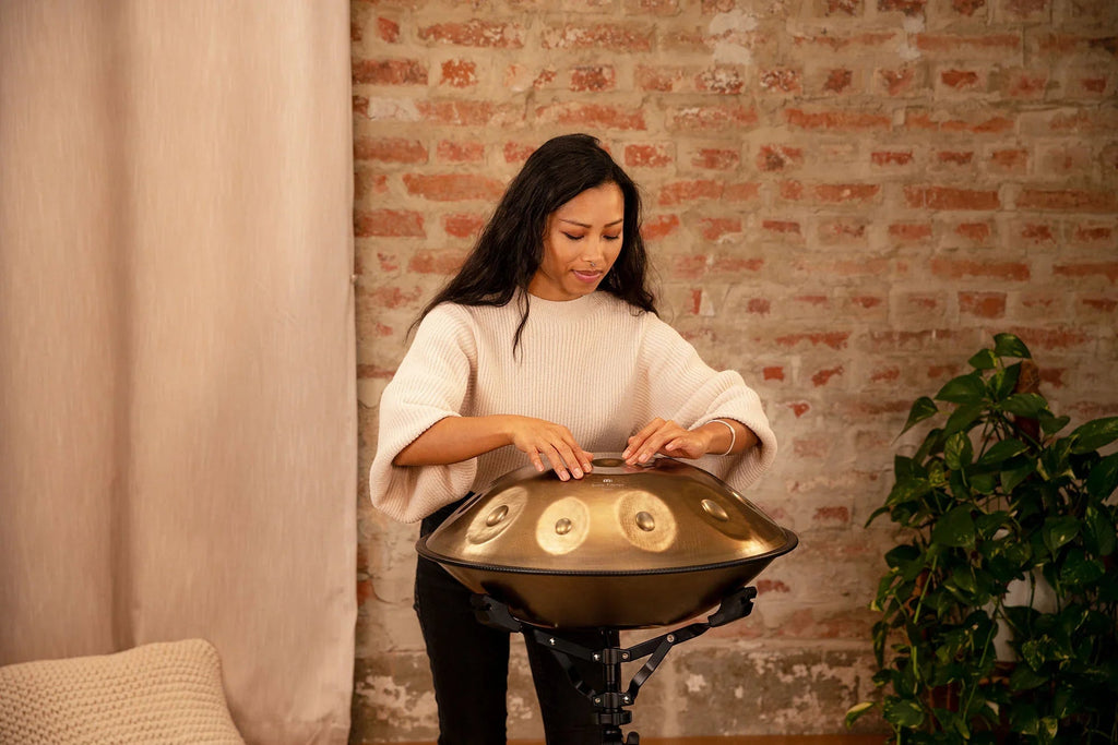 Sensory Handpan, D Amara, 10 Notes, Vintage Gold Utah Energy Healing Center