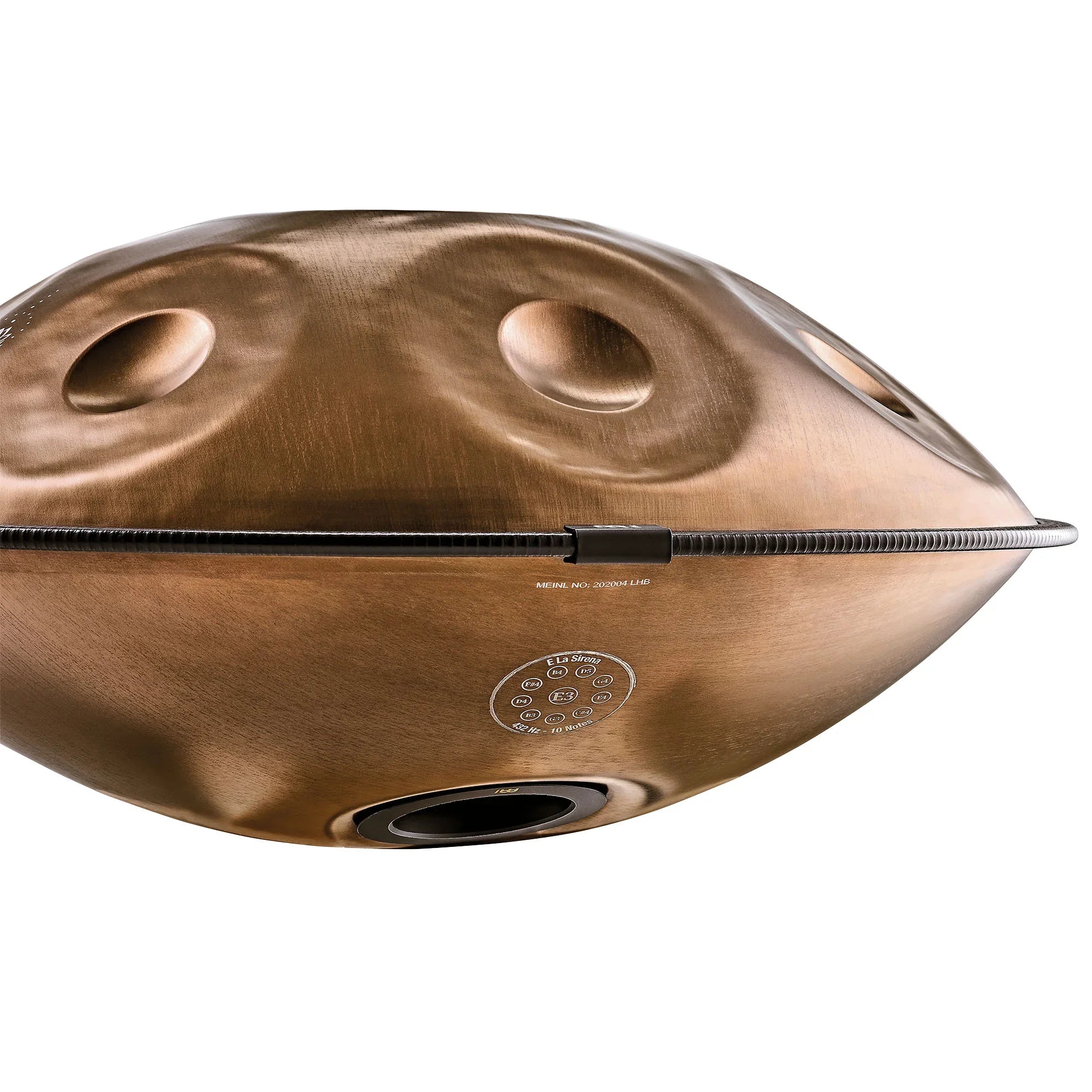 Sensory Handpan, E La Sirena, 10 Notes, Vintage Copper, Engraved Design Utah Energy Healing Center