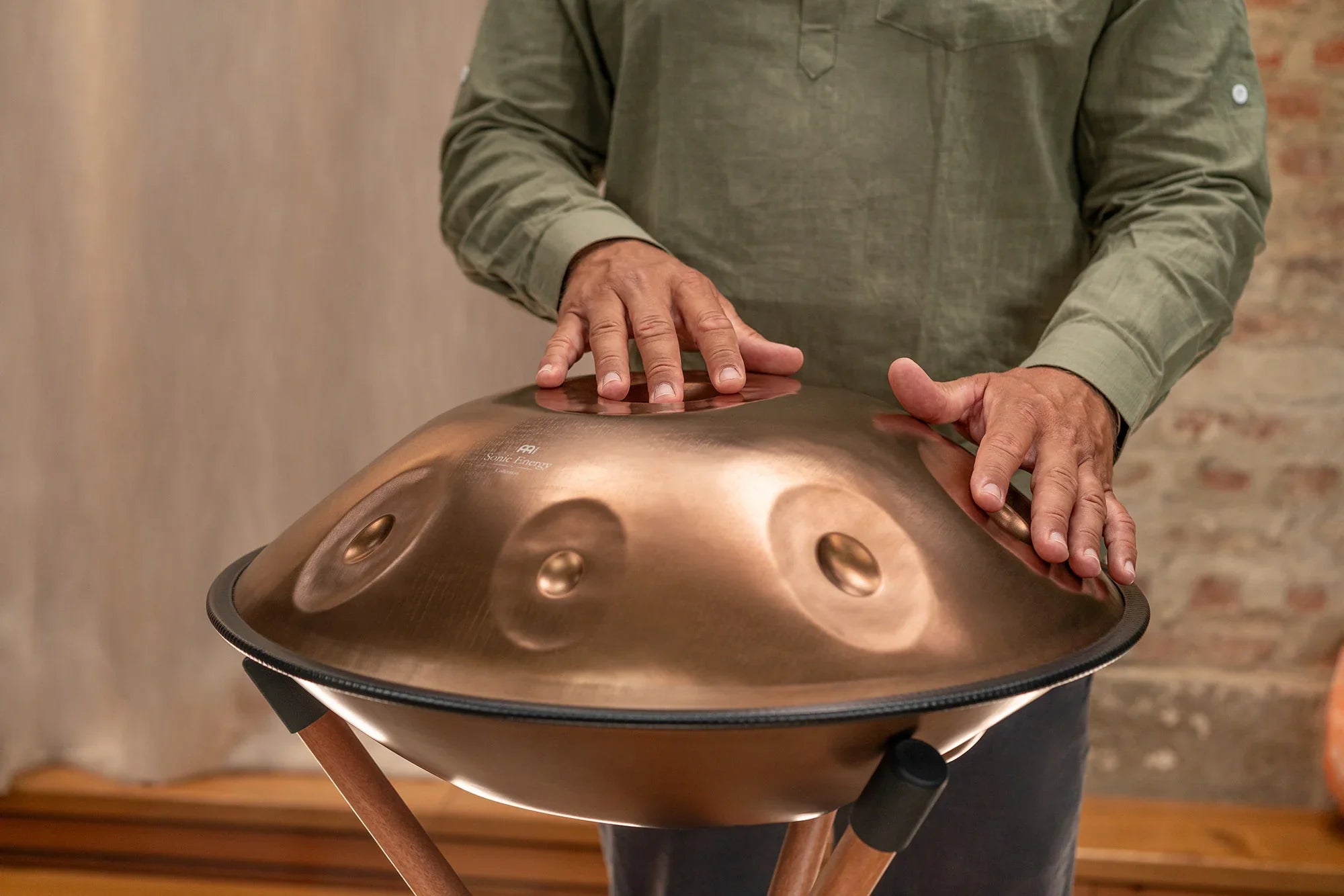 Sensory Handpan, F Pygmy, 11 Notes, Vintage Copper Utah Energy Healing Center