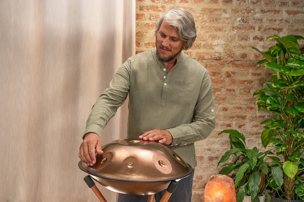 Sensory Handpan, F Pygmy, 11 Notes, Vintage Copper Utah Energy Healing Center