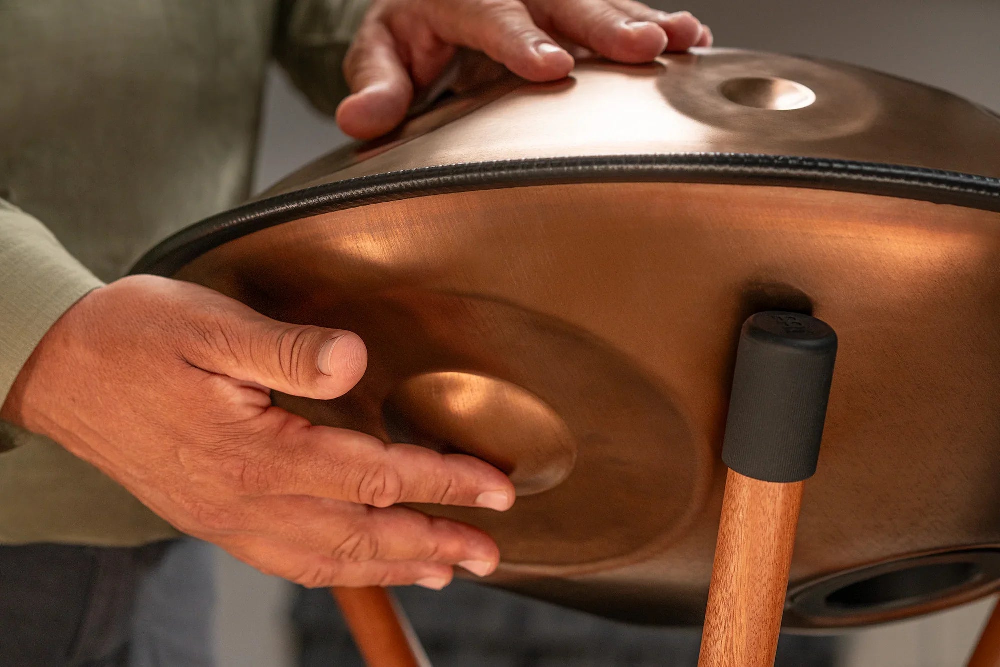 Sensory Handpan, F Pygmy, 11 Notes, Vintage Copper Utah Energy Healing Center