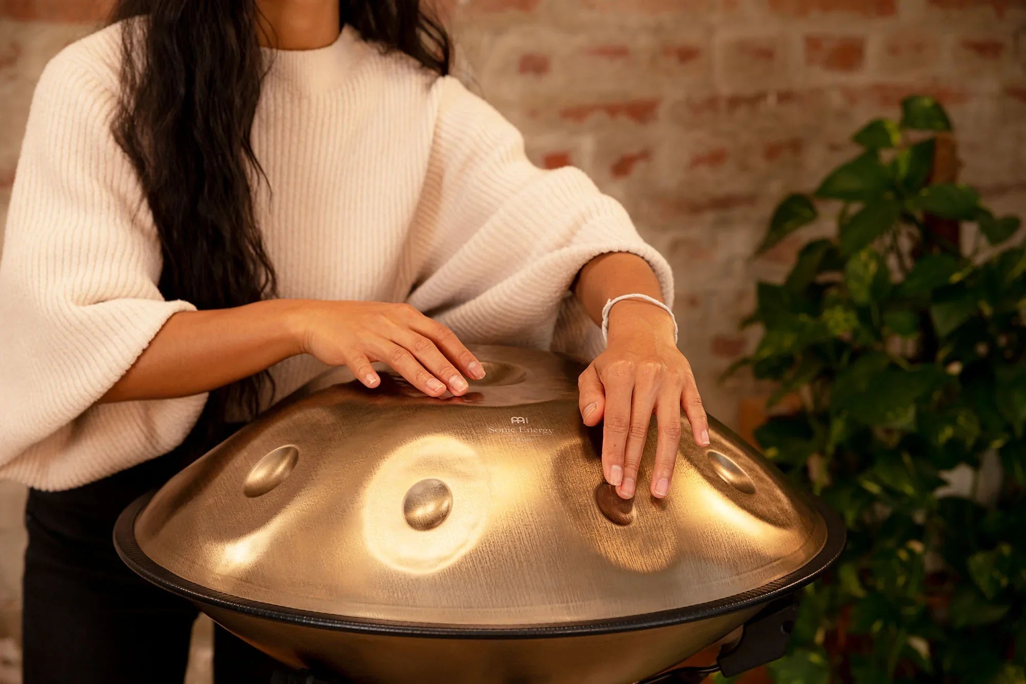 Sensory Handpan, D Kurd, 9 Notes, Vintage Gold Utah Energy Healing Center
