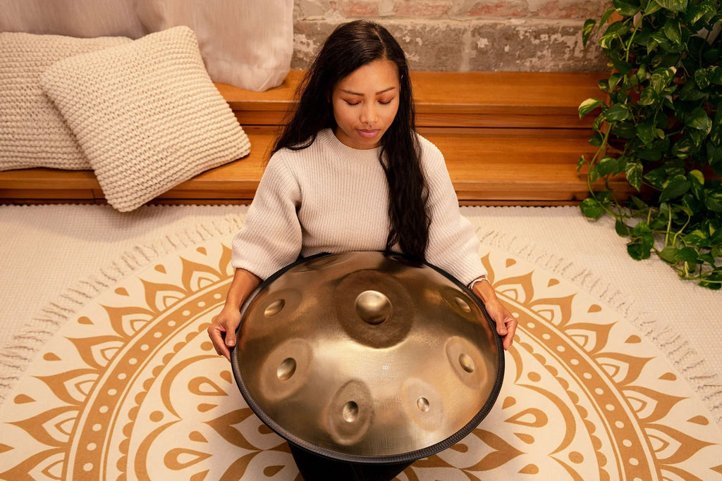 Sensory Handpan, D Kurd, 9 Notes, Vintage Gold Utah Energy Healing Center