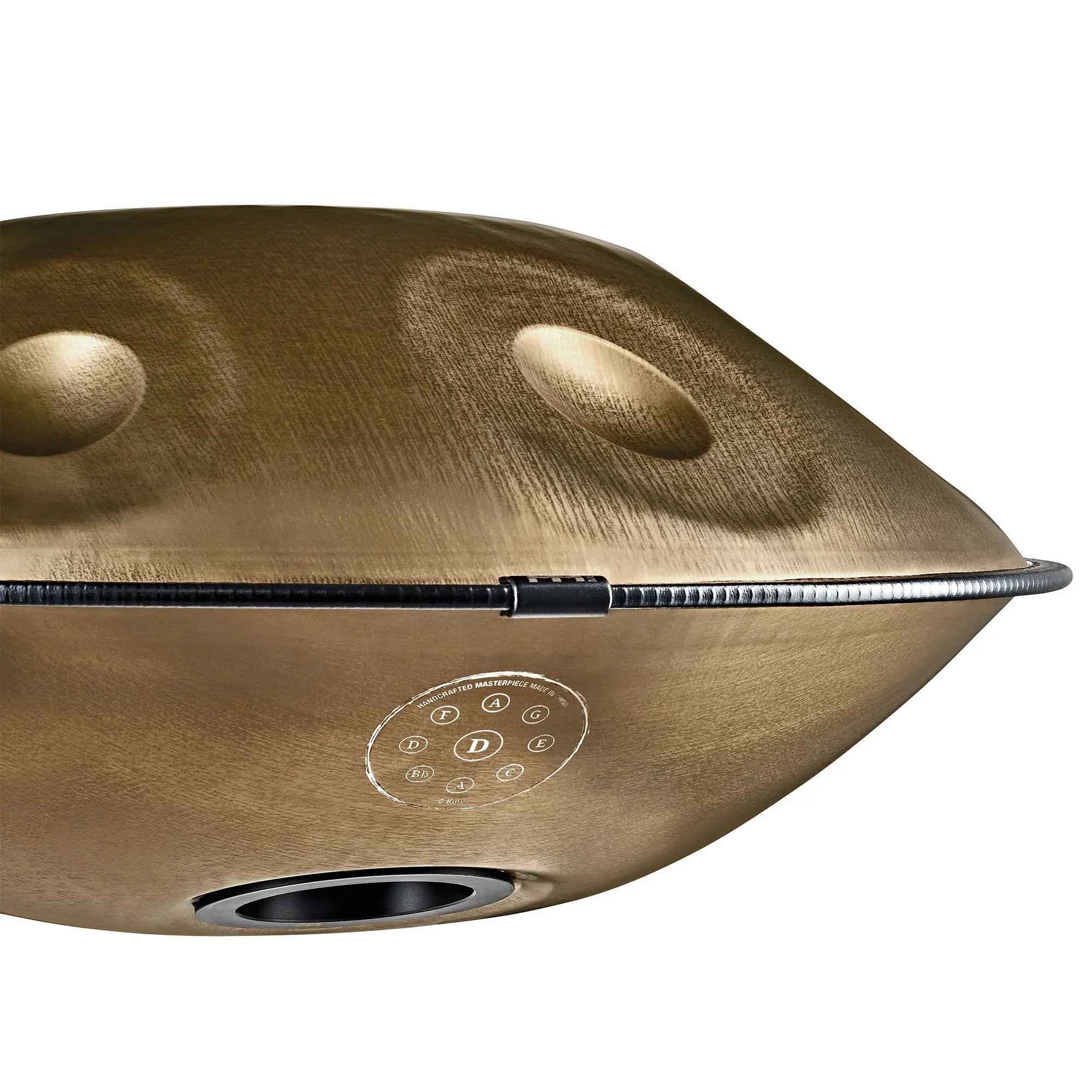 Sensory Handpan, D Kurd, 9 Notes, Vintage Gold Utah Energy Healing Center