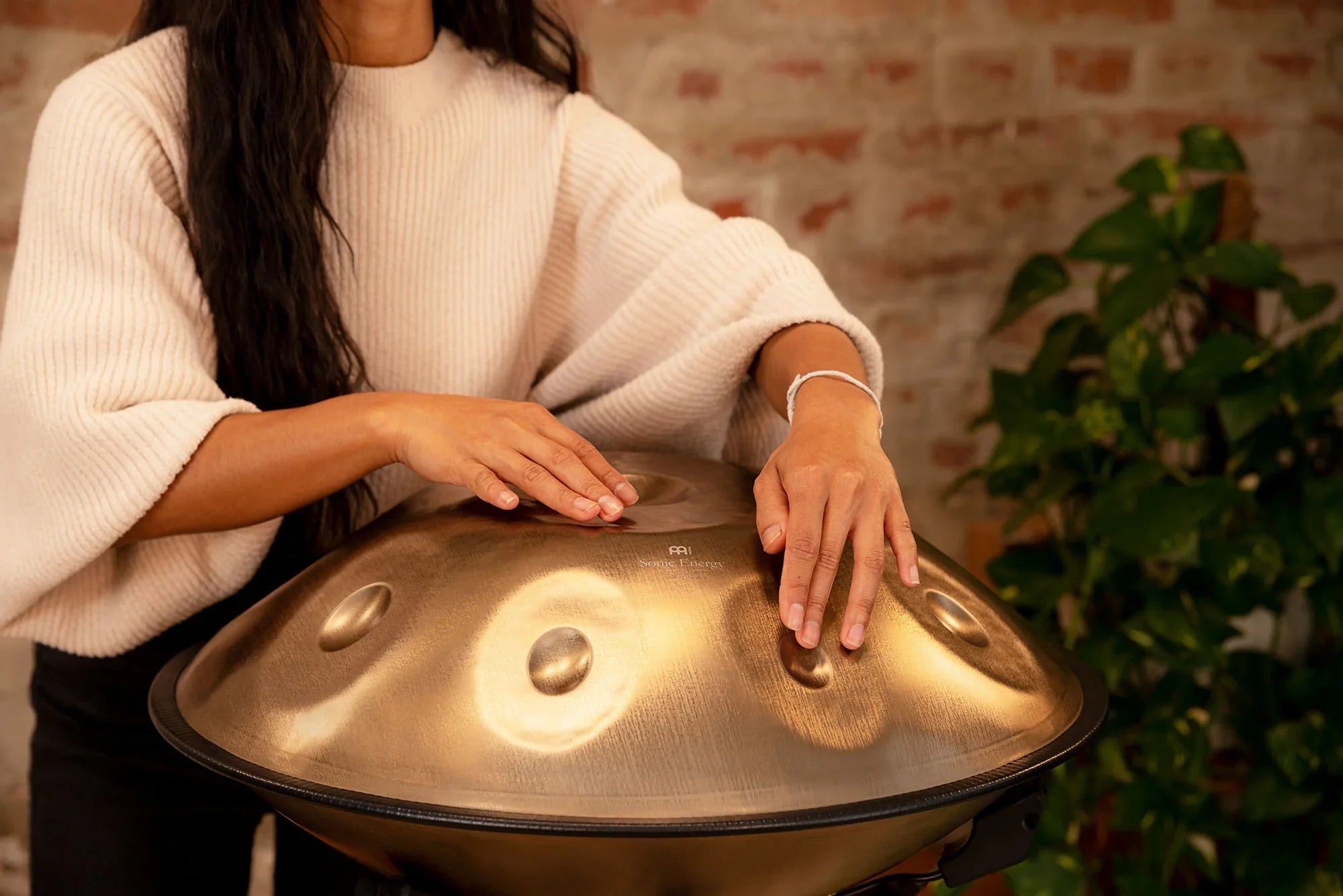 Sensory Handpan, D Amara, 9 Notes, Vintage Gold Utah Energy Healing Center