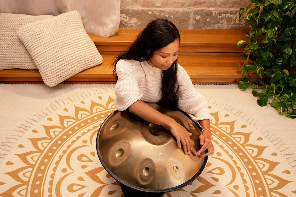 Sensory Handpan, D Amara, 9 Notes, Vintage Gold Utah Energy Healing Center