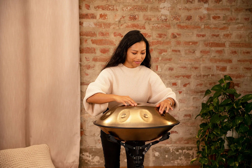 Sensory Handpan, C# Minor, 9 Notes, Vintage Gold Utah Energy Healing Center
