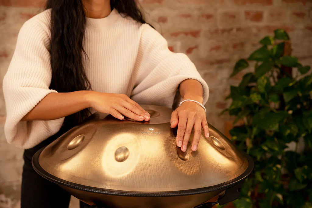 Sensory Handpan, C# Minor, 9 Notes, Vintage Gold Utah Energy Healing Center