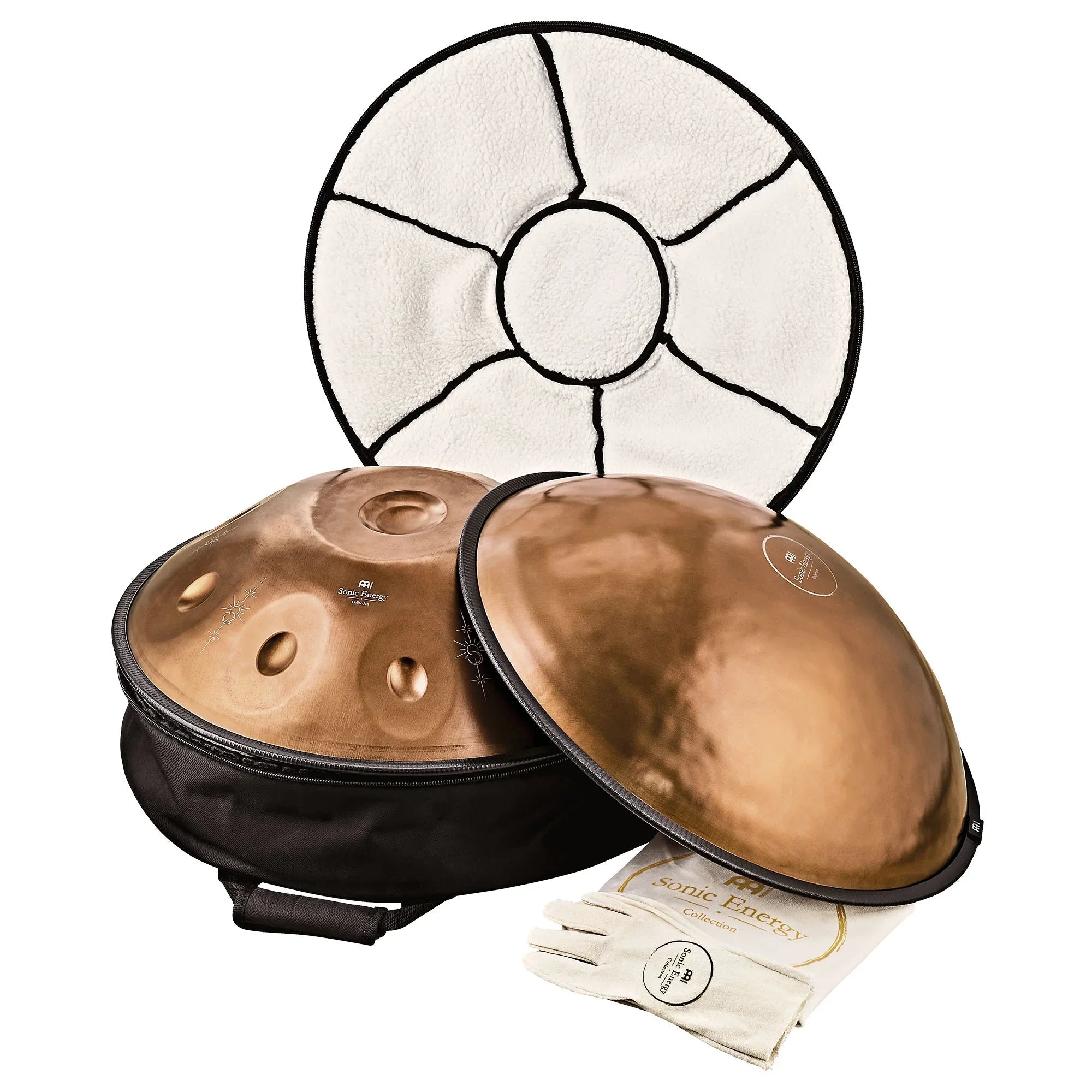 Sensory Handpan, BB2 Amara, 9 Notes, Vintage Copper, Engraved Design Utah Energy Healing Center