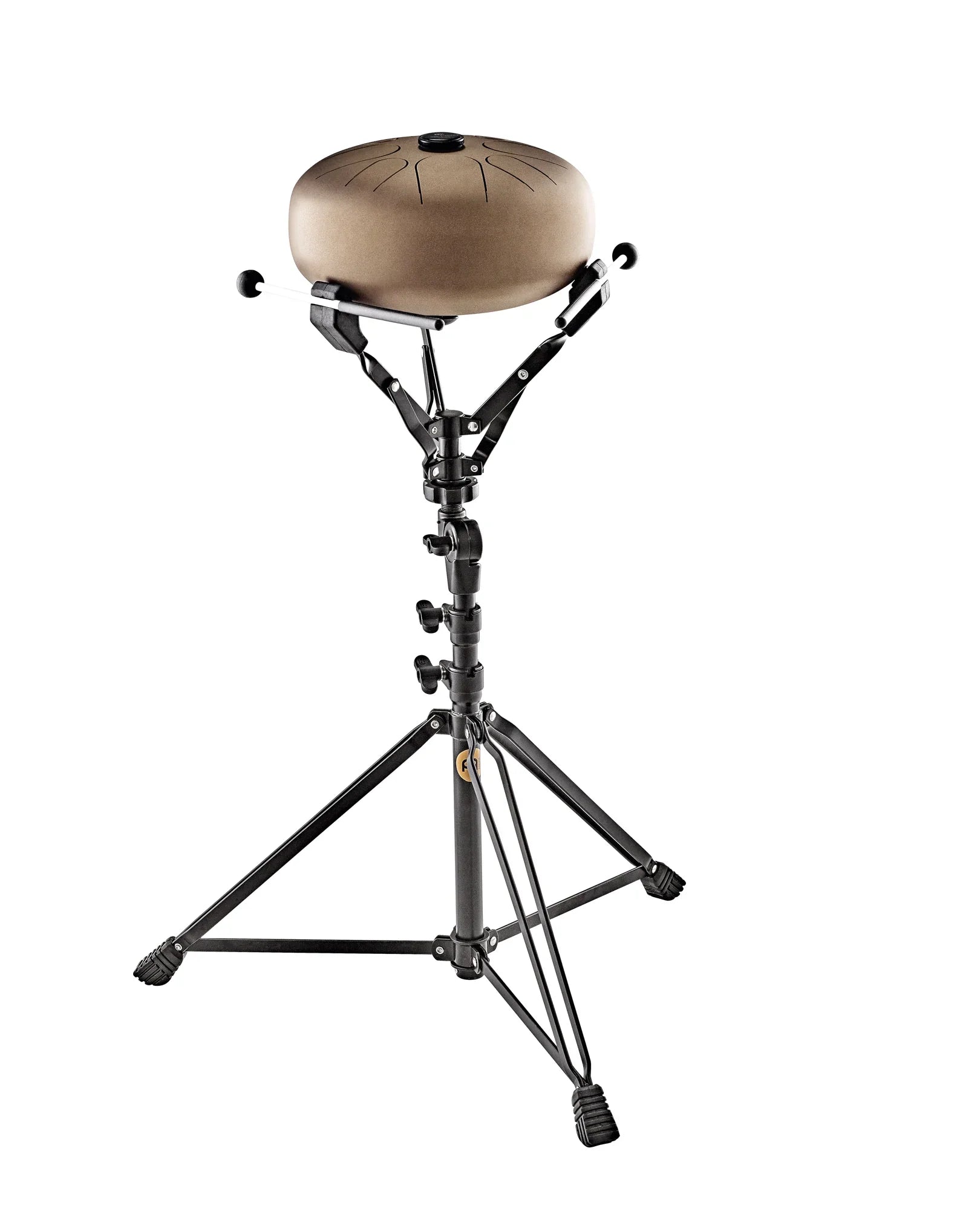 Handpan & Steel Tongue Drum Stand, Height Adjustable 28" - 39", Metallic Utah Energy Healing Center