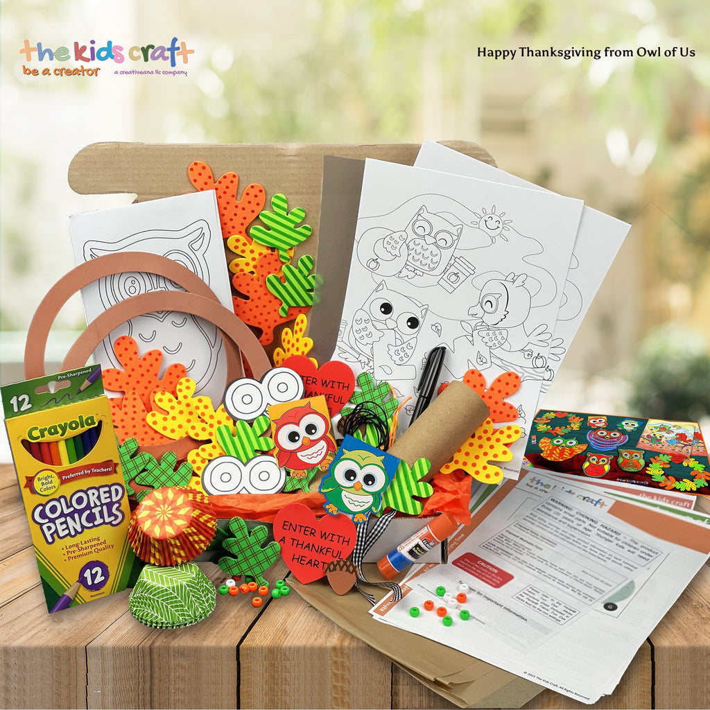 Happy Thanksgiving from Owl of Us! The Kids Craft