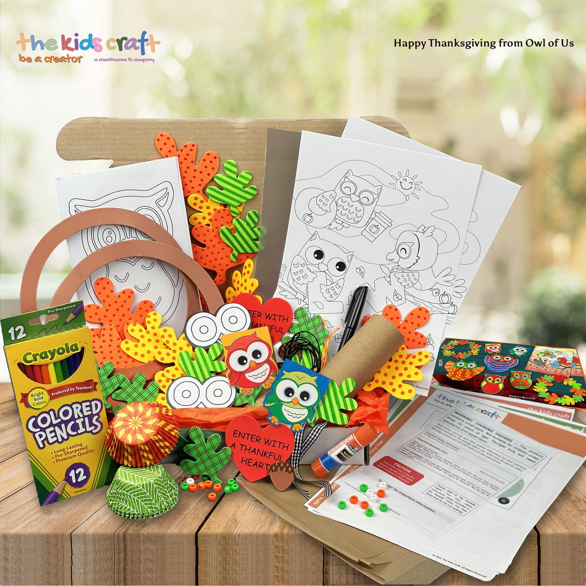 Happy Thanksgiving from Owl of Us! The Kids Craft