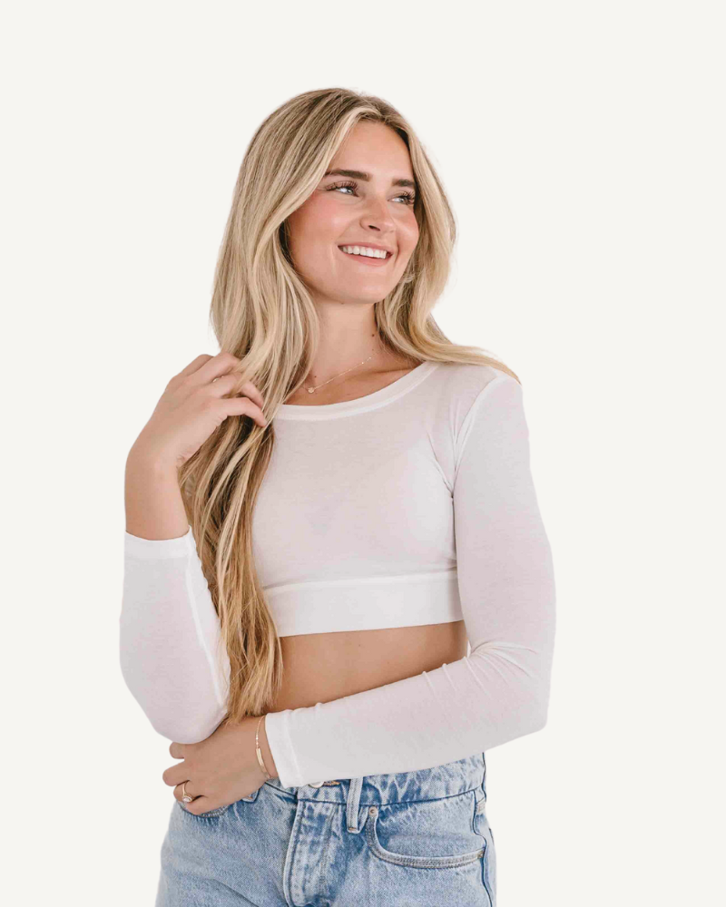 Crew Neck Long Sleeve Halftee HALFTEE Layering Fashions