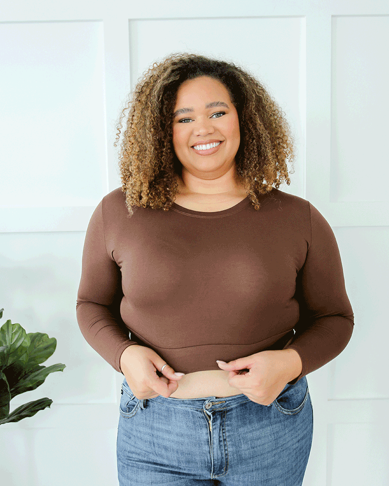 Crew Neck Long Sleeve Halftee HALFTEE Layering Fashions