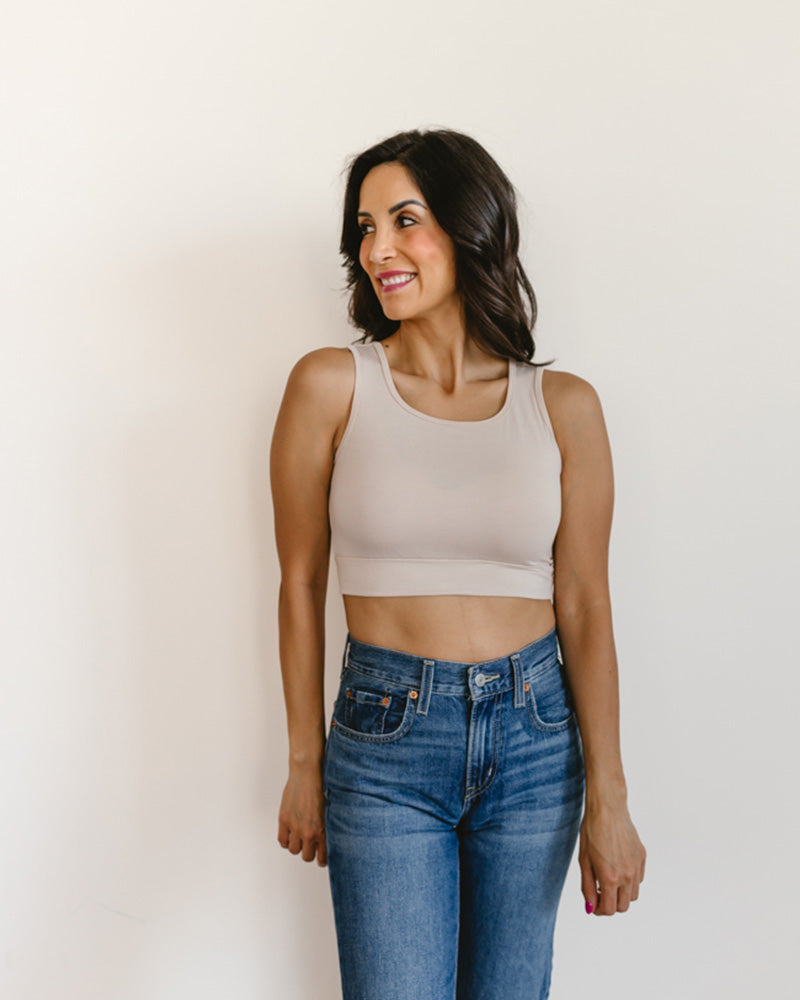 Classic Wide Strap Tank Halftee HALFTEE Layering Fashions