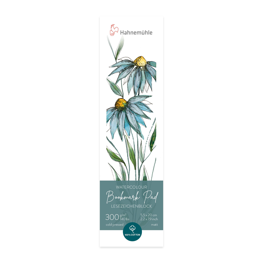Hahnemuhle Watercolor Bookmark Pad - 2.2in x 7.9in, 15Sheet ShopSketchBox