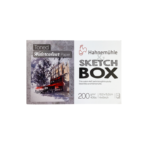 Hahnemhule 4x6 Toned Grey Watercolor Pad 15 sheets Co-Branded ShopSketchBox