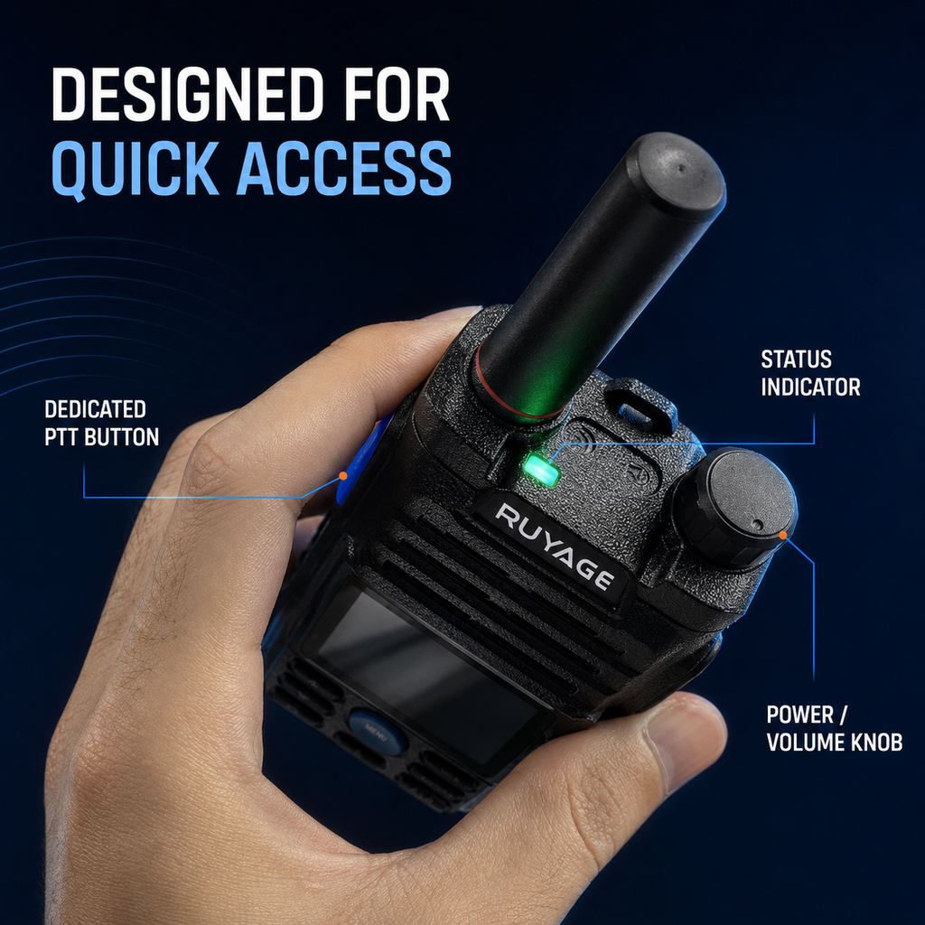 RUYAGE ZL50 Zello-Compatible Android WiFi Walkie Talkie Ruyage Radio