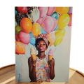 Ice Cream & Balloons - Happy Birthday Greeting Card Black Magic Social Club