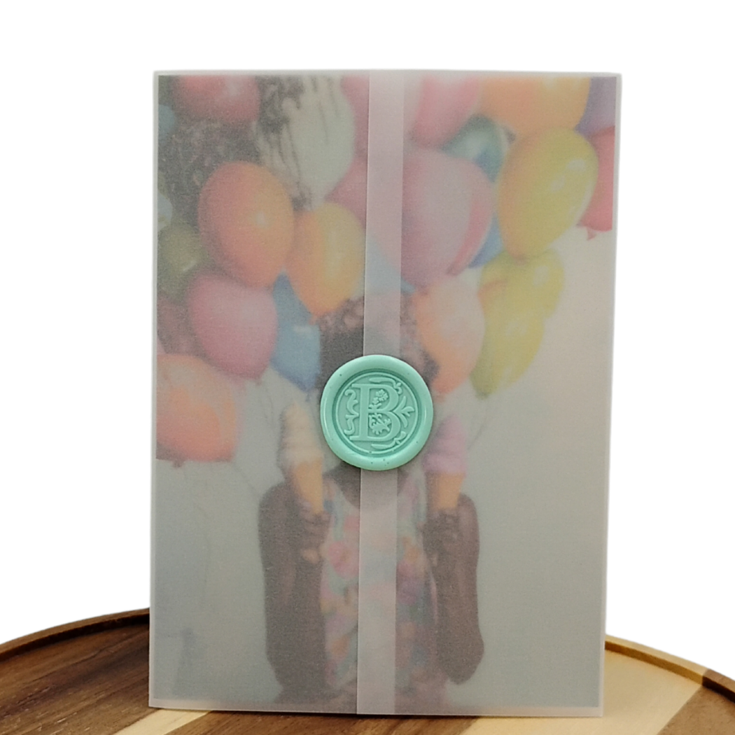 Ice Cream & Balloons - Happy Birthday Greeting Card Black Magic Social Club