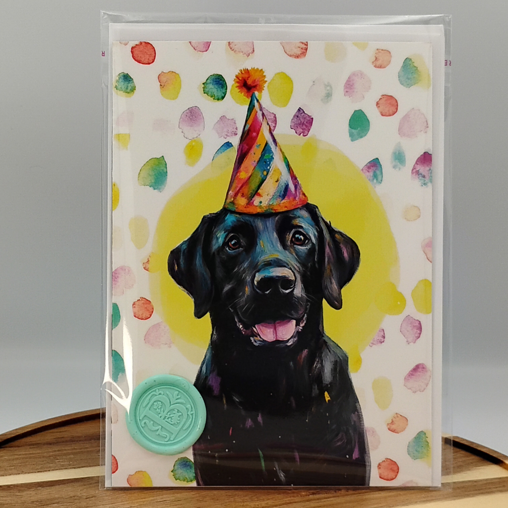 Happy Birthday Card for Dog Lovers Black Magic Social Club