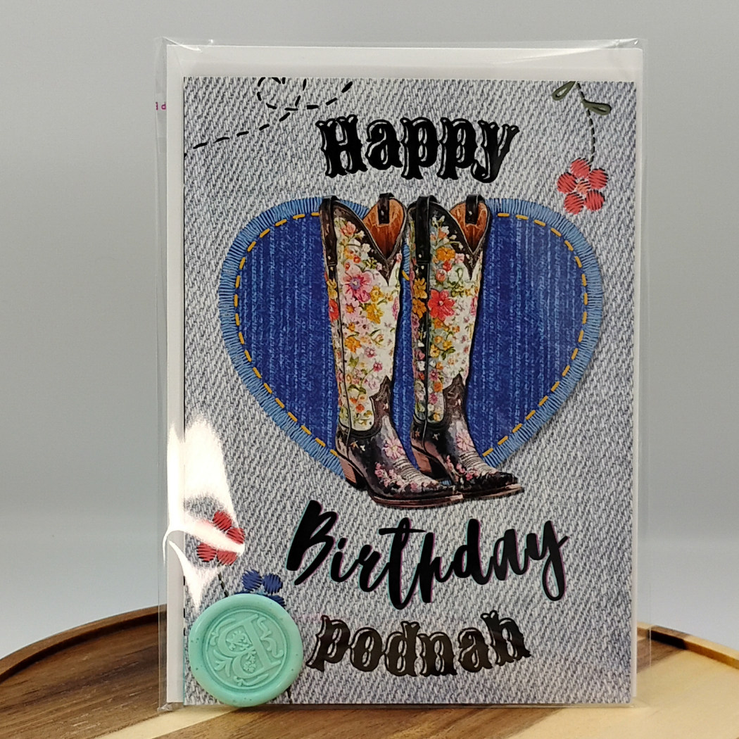 Giddy Up for a Great Birthday with Our "Happy Birthday Podnah!" Card Black Magic Social Club