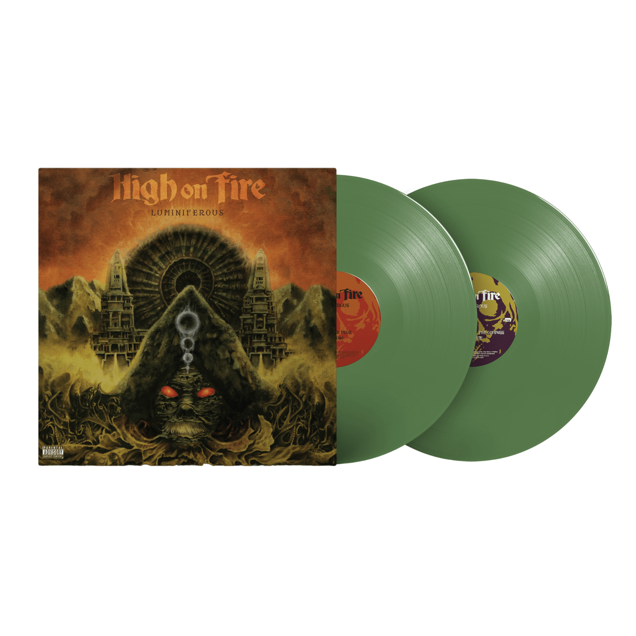High On Fire - Luminiferous Olive Vinyl MNRK Heavy