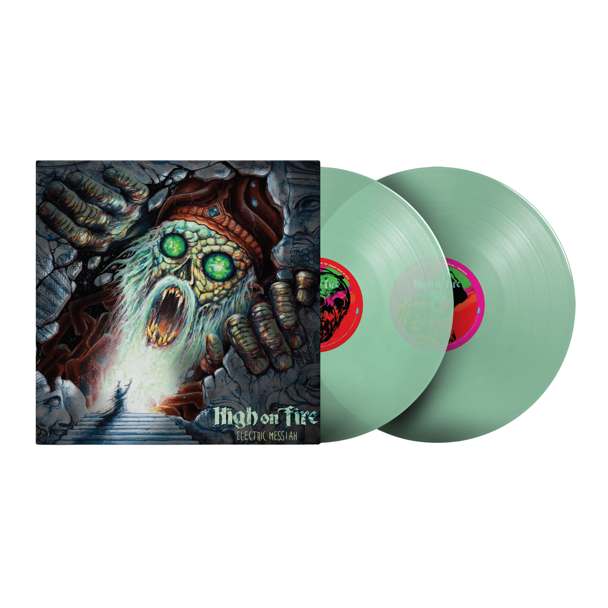 High On Fire - Electric Messiah Coke Bottle Clear Vinyl LP MNRK Heavy