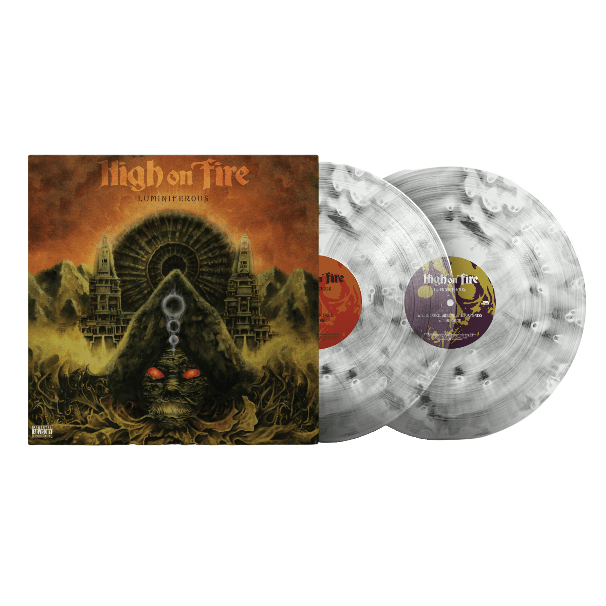 High On Fire - Luminiferous Clear/Black Ghost Vinyl MNRK Heavy