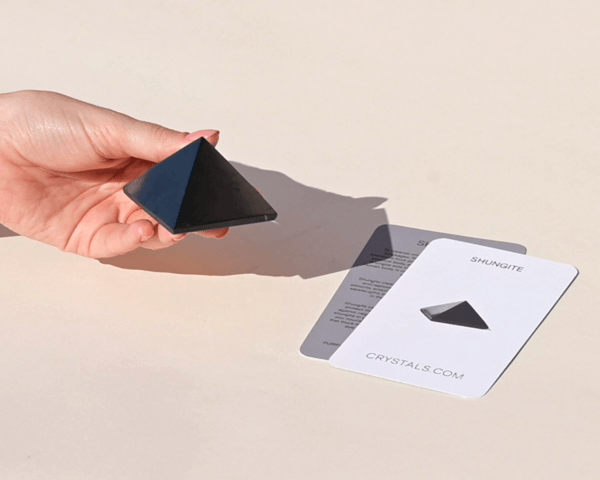 Shungite Pyramid CRYSTALS.COM