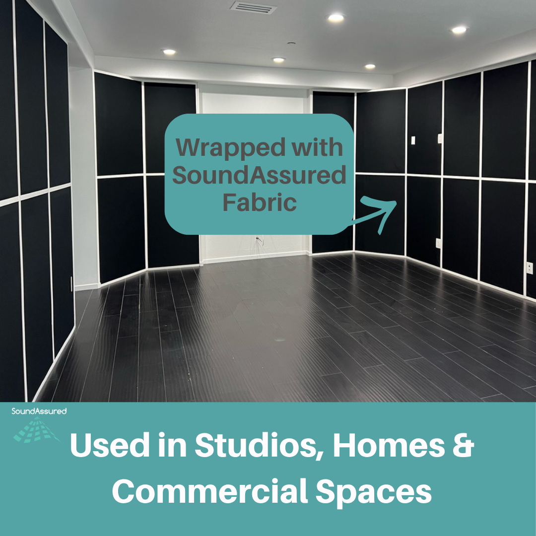 Fire Treated Acoustic Fabric - SoundAssured Dual Layer Acoustical Fabric (100% Acoustic Transparency) SoundAssured