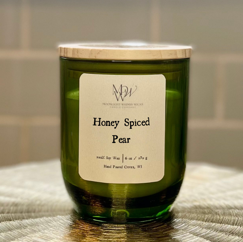 Honey Spiced Pear | Luxury Soy Candle or Wax Melt Moonlight Whimsy Wicks