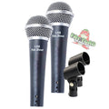 Dynamic Vocal Microphones with Clips (2 Pack) FAT TOAD - Cardioid Handheld, Unidirectional Mic - Singing Wired Microphone for Music Stage Instrument GeekStands.com