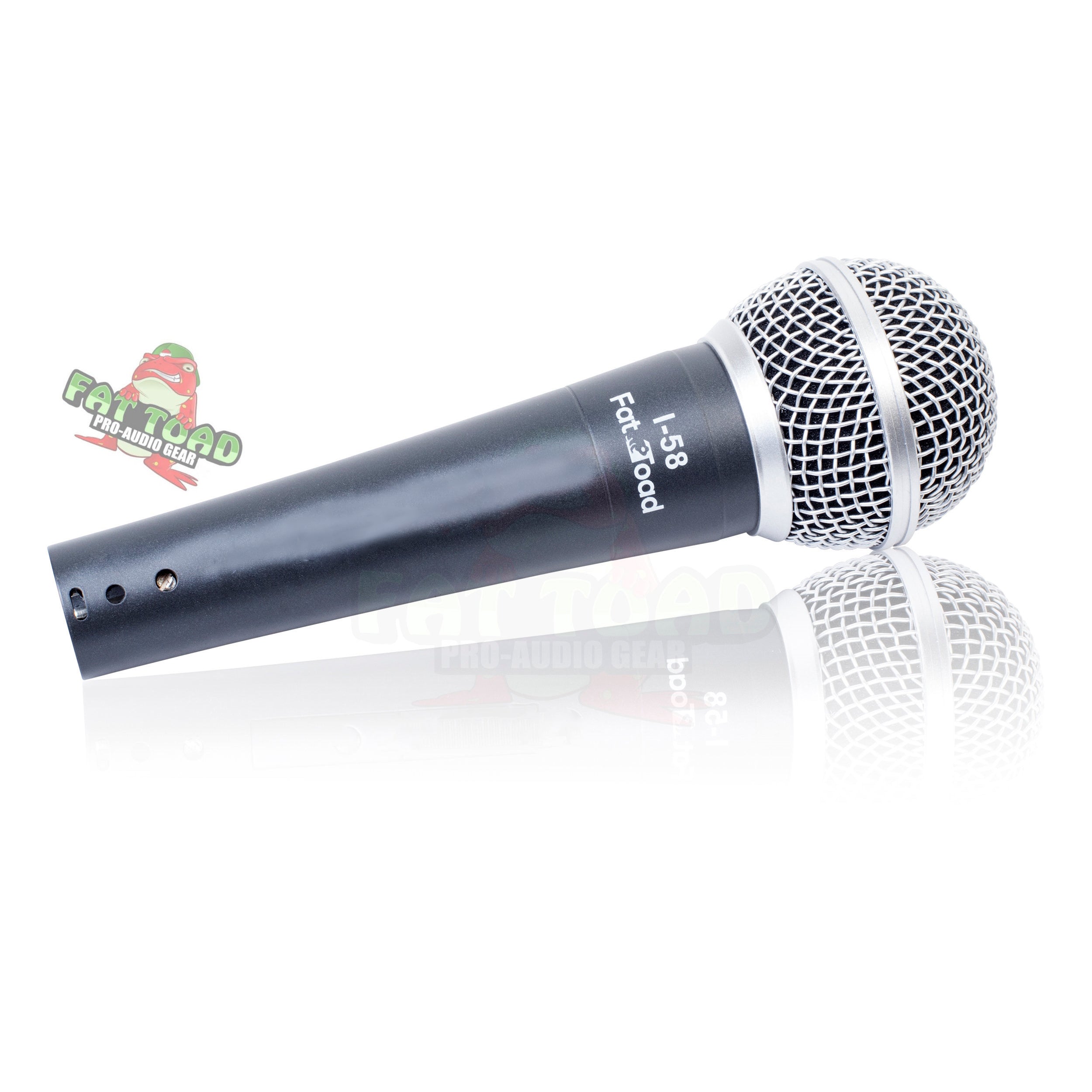 Vocal Handheld Microphones & Clips (3 Pack) by FAT TOAD - Cardioid Dynamic, Wired Instrument Mic - Singing Microphone for Live Streaming, Music Stage GeekStands.com