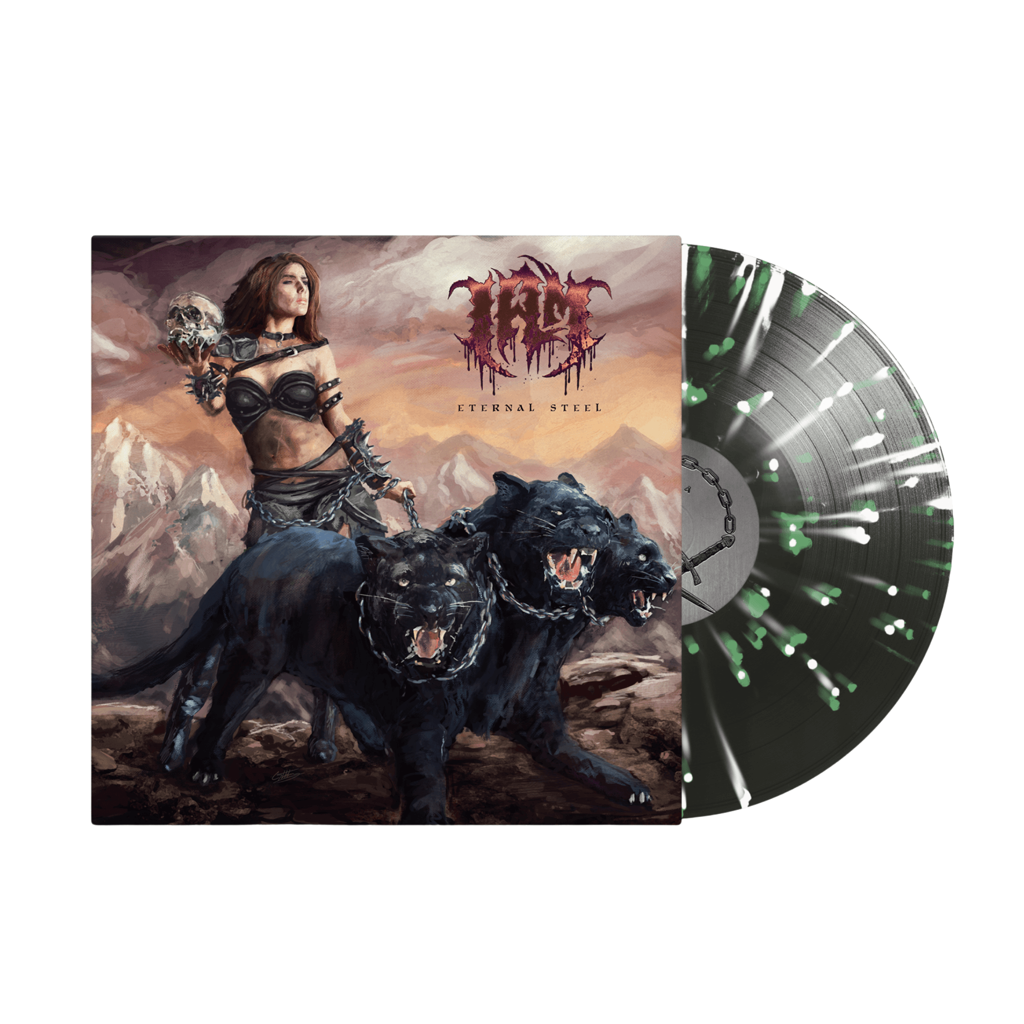 I AM - Eternal Steel Black Ice Splatter Vinyl MNRK Heavy