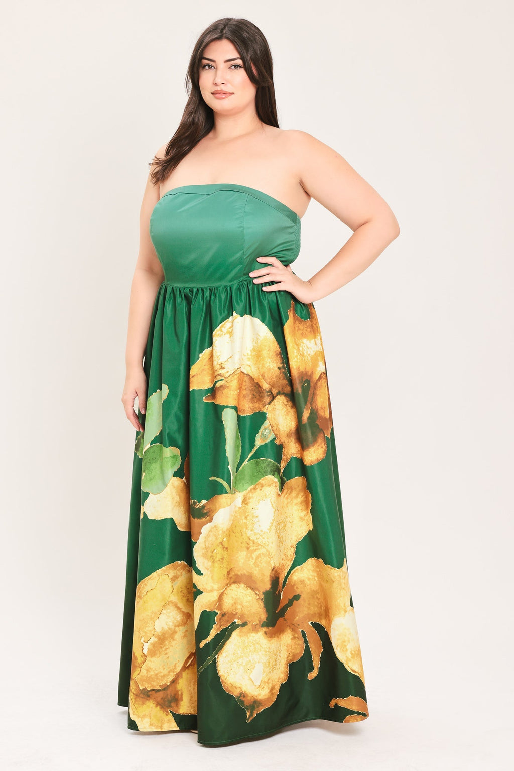 GOLDEN ROSE AFTERGLOW WOVEN MAXI DRESS Flying Tomato