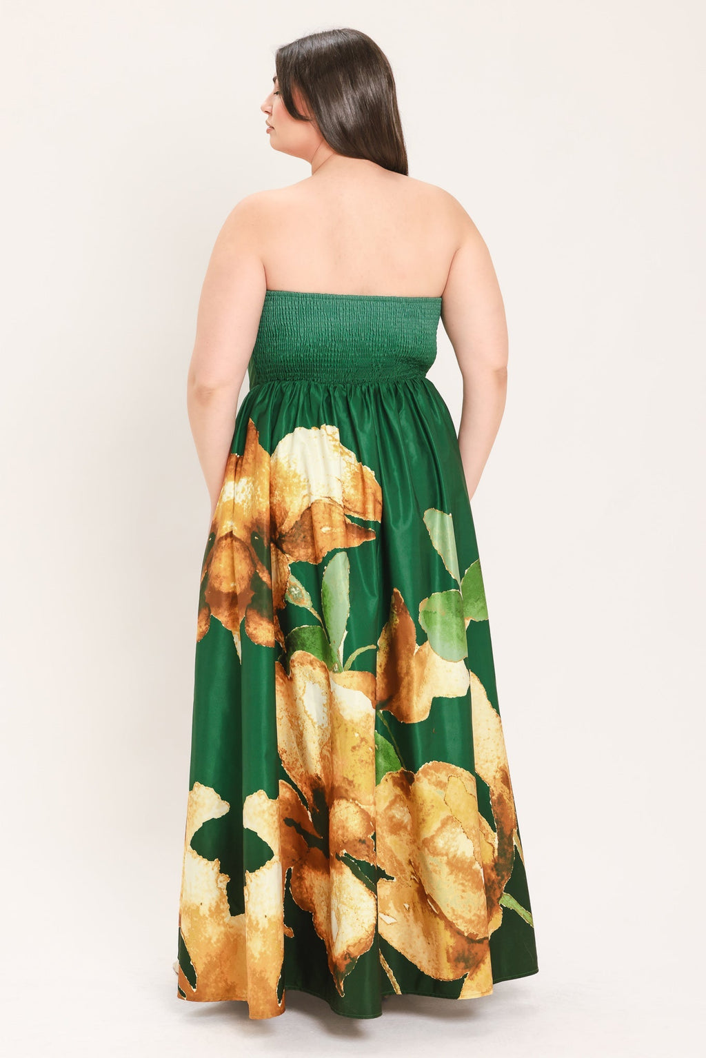 GOLDEN ROSE AFTERGLOW WOVEN MAXI DRESS Flying Tomato