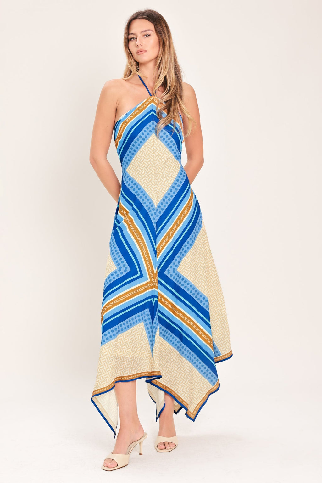 PARADISE CODE WOVEN MIDI DRESS Flying Tomato