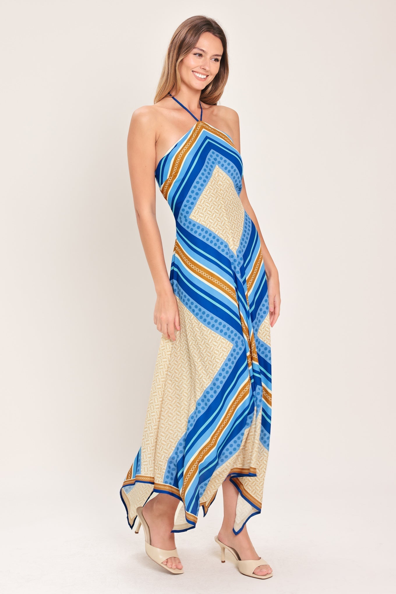 PARADISE CODE WOVEN MIDI DRESS Flying Tomato