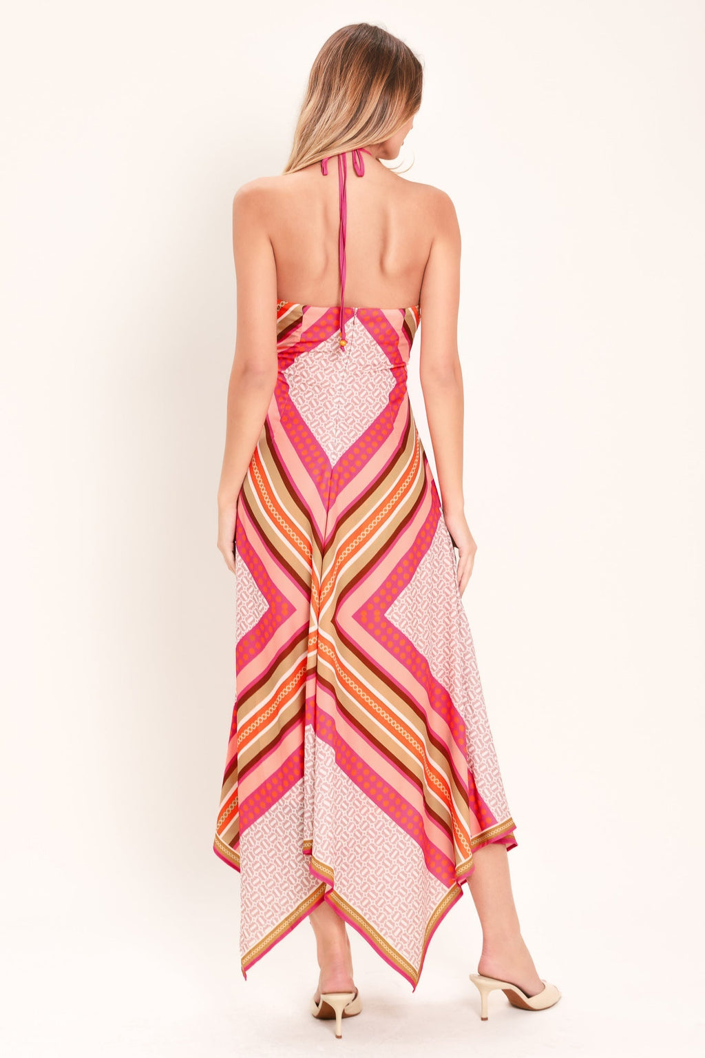 PARADISE CODE WOVEN MIDI DRESS Flying Tomato