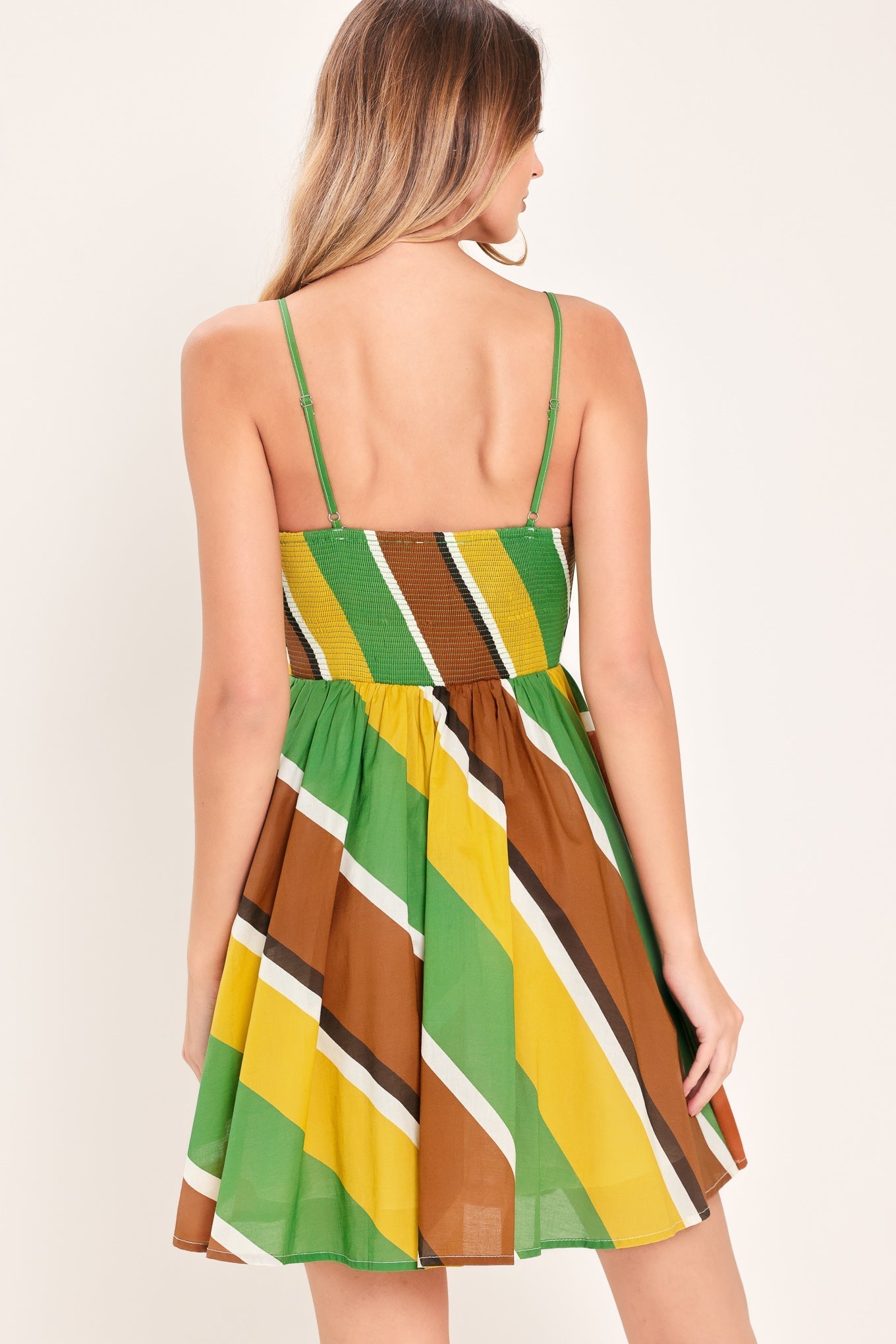 SUMMER NIGHTS WOVEN MINI DRESS Flying Tomato