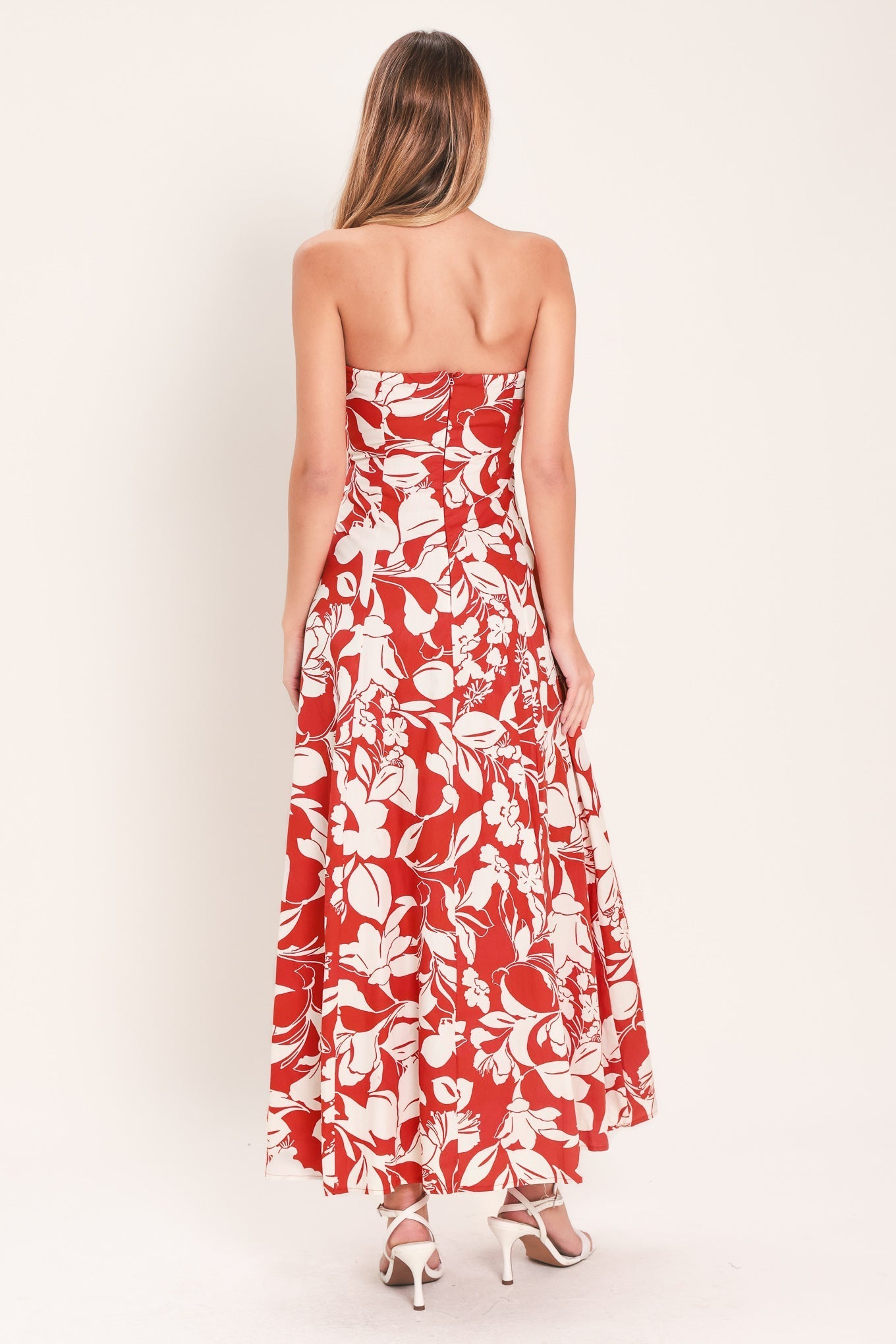 VIBRANT PETAL WOVEN MIDI DRESS Flying Tomato