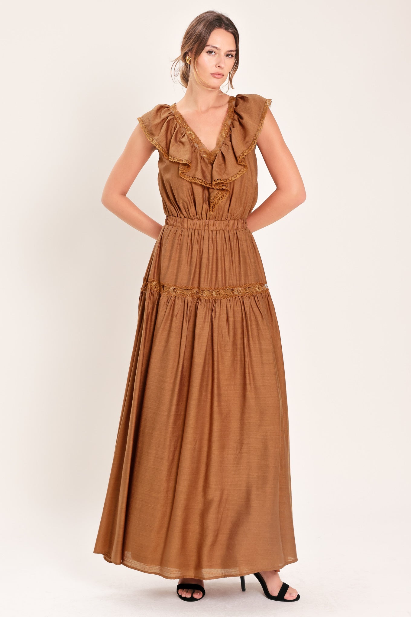 SUNSET DRIVE WOVEN MAXI DRESS Flying Tomato