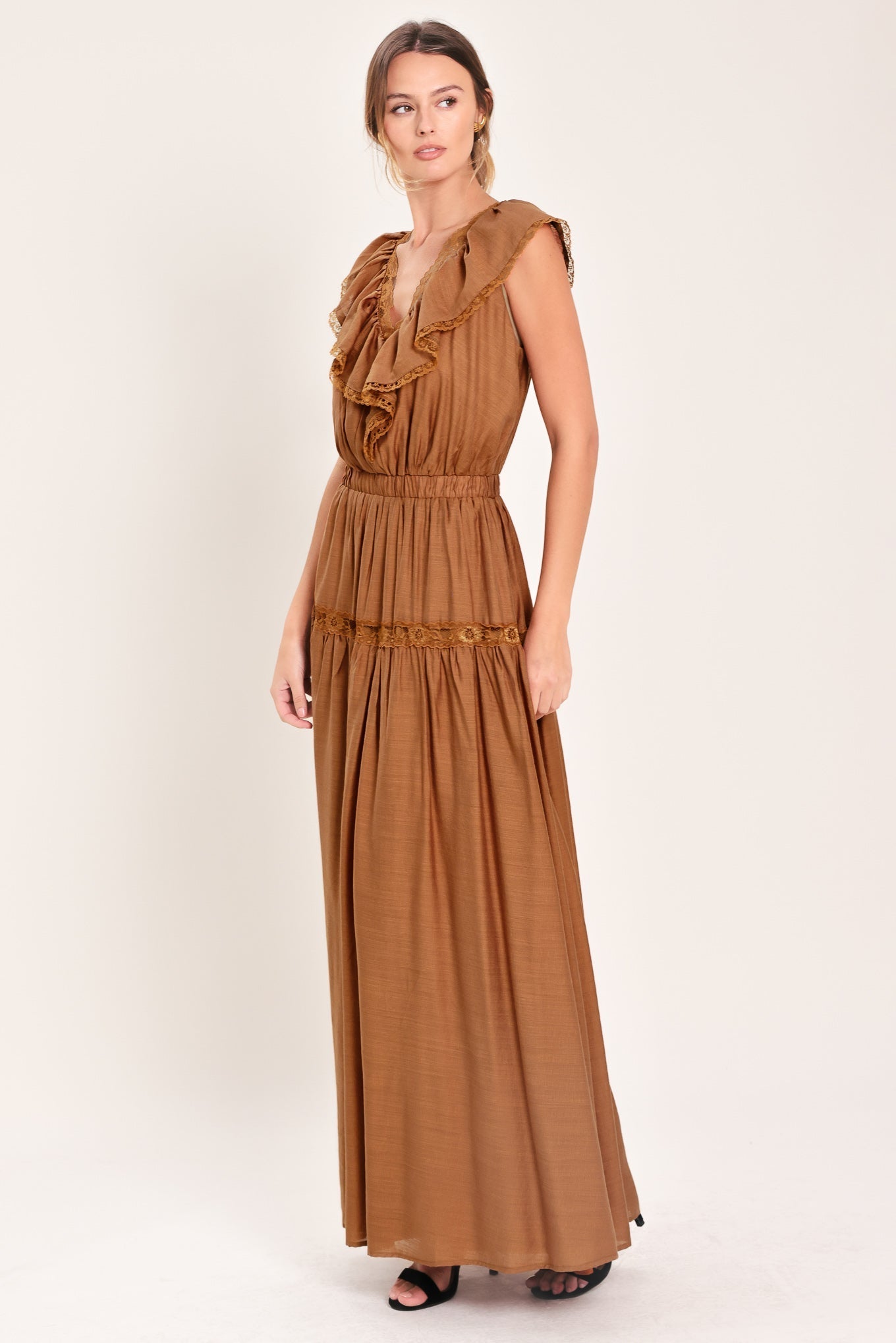 SUNSET DRIVE WOVEN MAXI DRESS Flying Tomato