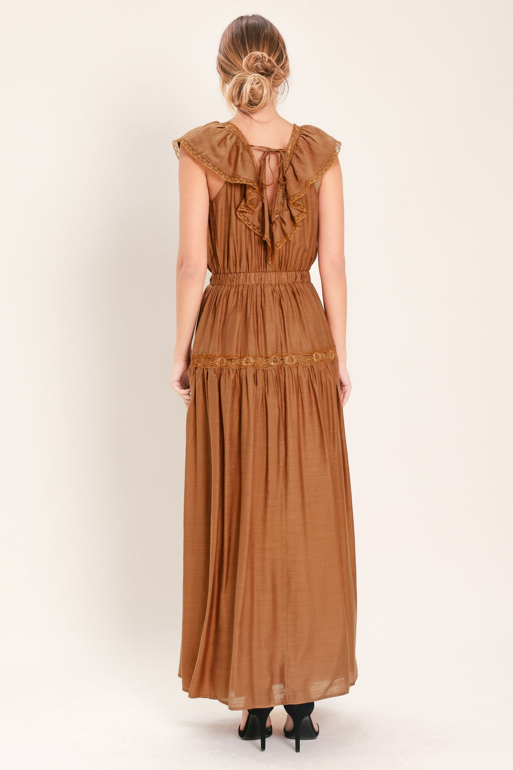 SUNSET DRIVE WOVEN MAXI DRESS Flying Tomato