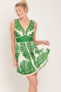 PALM BREEZE WOVEN MINI DRESS Flying Tomato